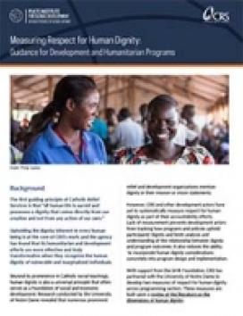 Measuring Respect for Human Dignity among Project Participants Guidance and Data Collection Tool