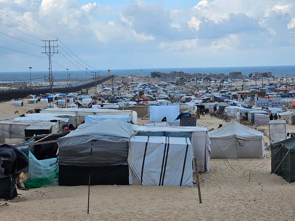 tentes in Gaza settlement