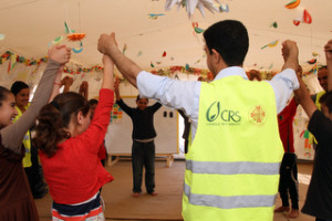 More than 2,000 children find respite and continued education at CRS’ Child Support Centers in Dohuk, Iraq after fleeing violence. Photo by Kim Pozniak/CRS