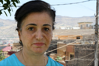 Hasmek Kiekorian pictured outside the CRS office in Dohuk, Iraq. Photo by Kim Pozniak/CRS